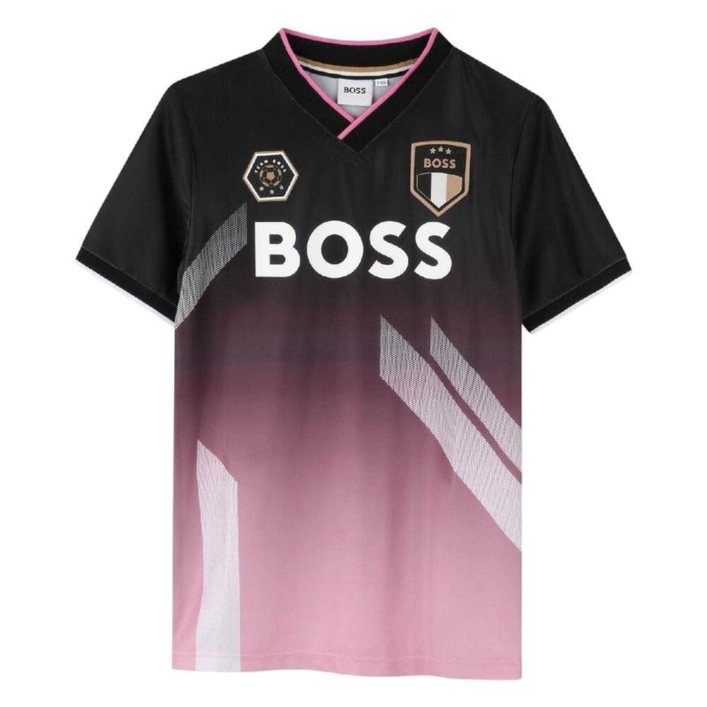 Boss Childrens/Kids Gradient Print Jersey / Black